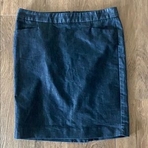 Express Stretch Denim Pencil Skirt w Pockets EUC